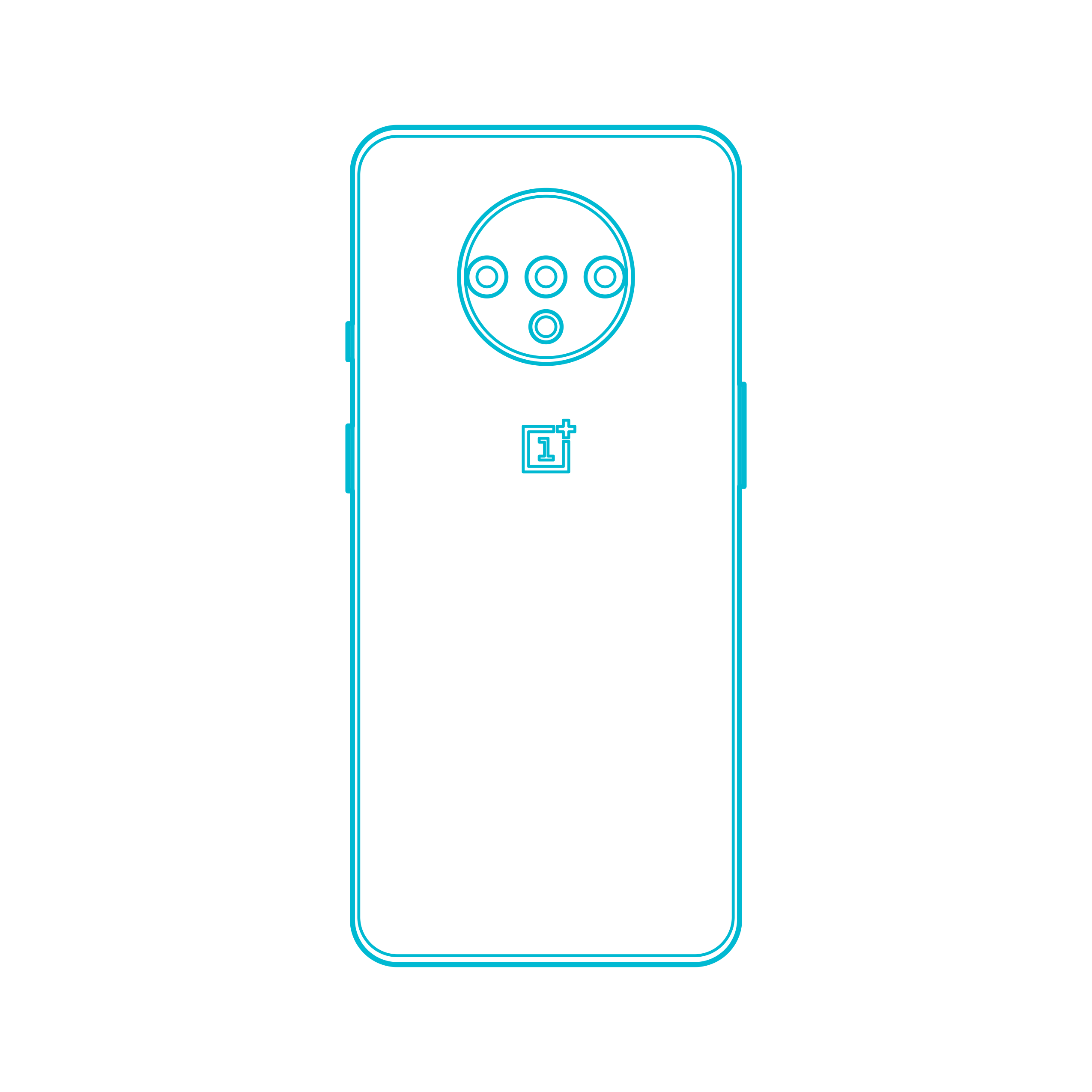 Digital Oneplus Phones Oneplus 7T Technical Sketch Svg Vector Free Vectors